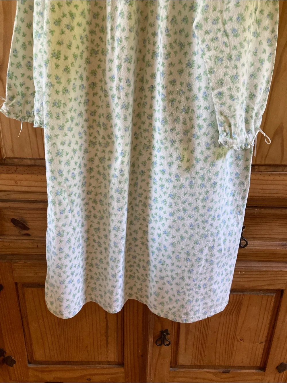 Laura Ashley Green Floral Cotton Nightgown